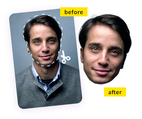 Before and after using the tool example