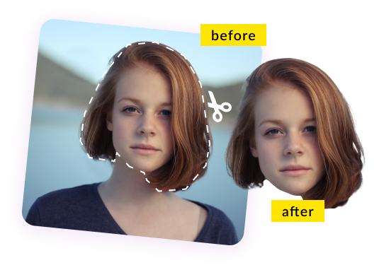 Before and after using the tool example